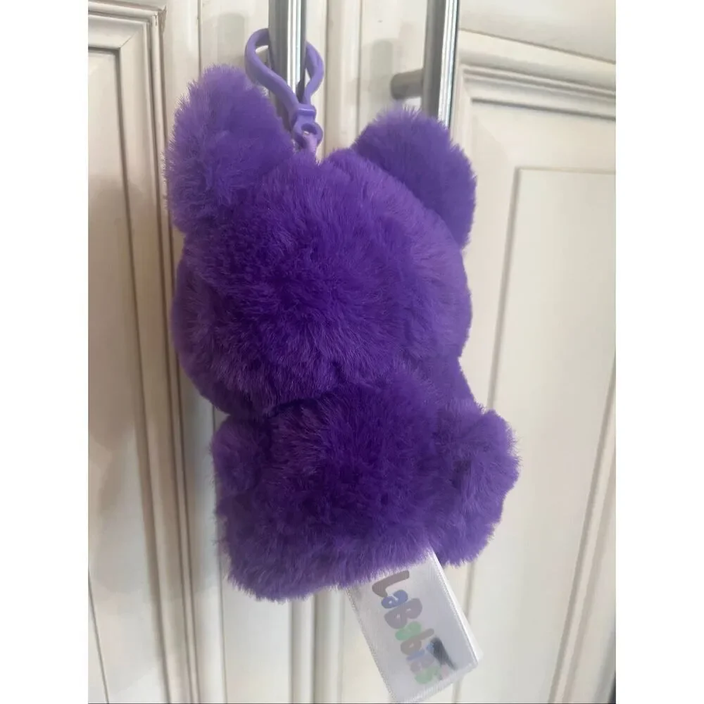 LaBabies FiFi Soft Keychain Monster Clip On Plush Stuffed Toy Purple Tan NWOT